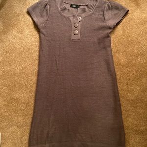 Mossimo putty sweater dress. 3 button collared top